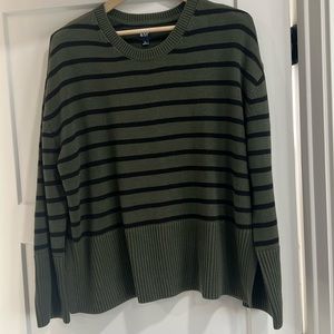 Gap sweater, olive/black